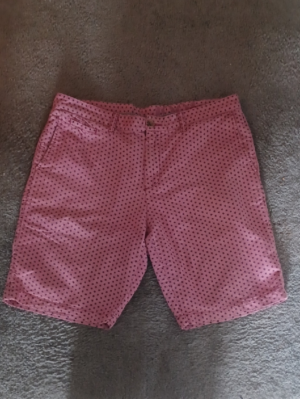 Nordstrom "1901" Pink Cotton Shorts with Blue Stars